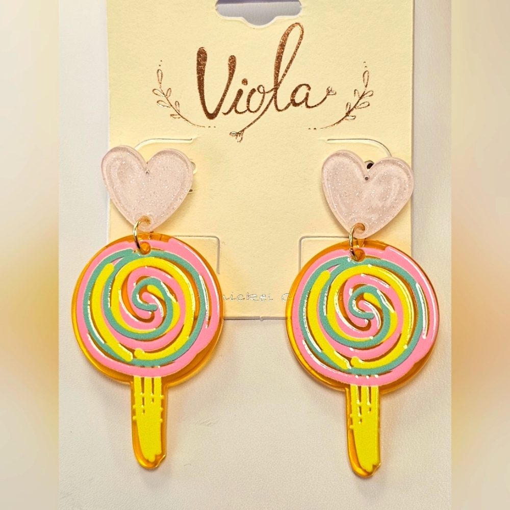 Viola Lollipop Earrings